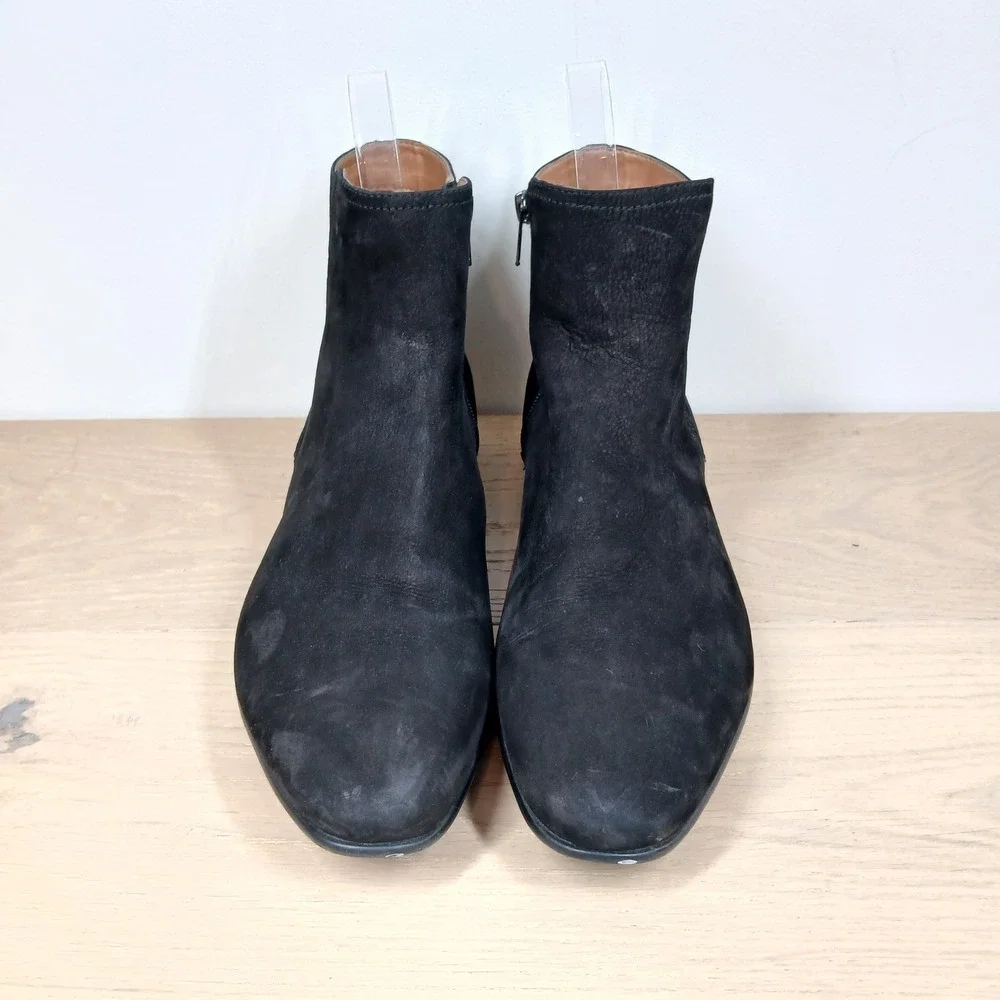 ALDO Ankle Boots Men's US 10 Black Suede Chelsea Side Zip Dress Booties